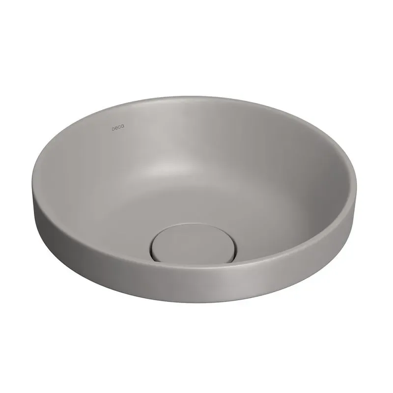 Cuba de Sobrepor Redonda 30cm para Banheiro Soft Antracite Deca