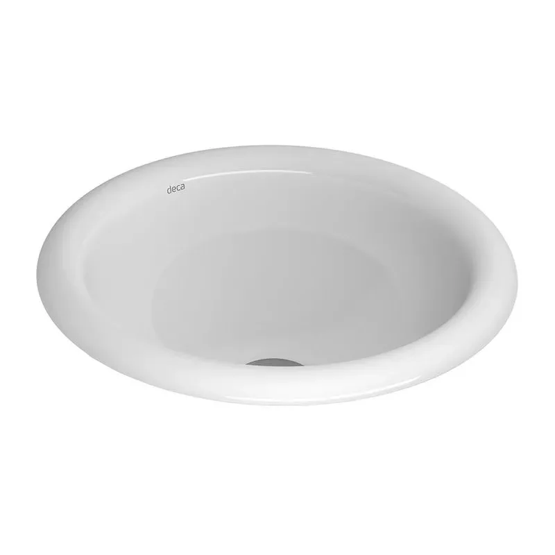 Cuba de Sobrepor para banheiro Redonda 31cm Branca Deca L.50