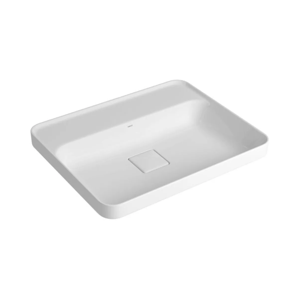 Cuba de Sobrepor com Mesa Retangular 50x30cm para Banheiro Branca Deca Slim