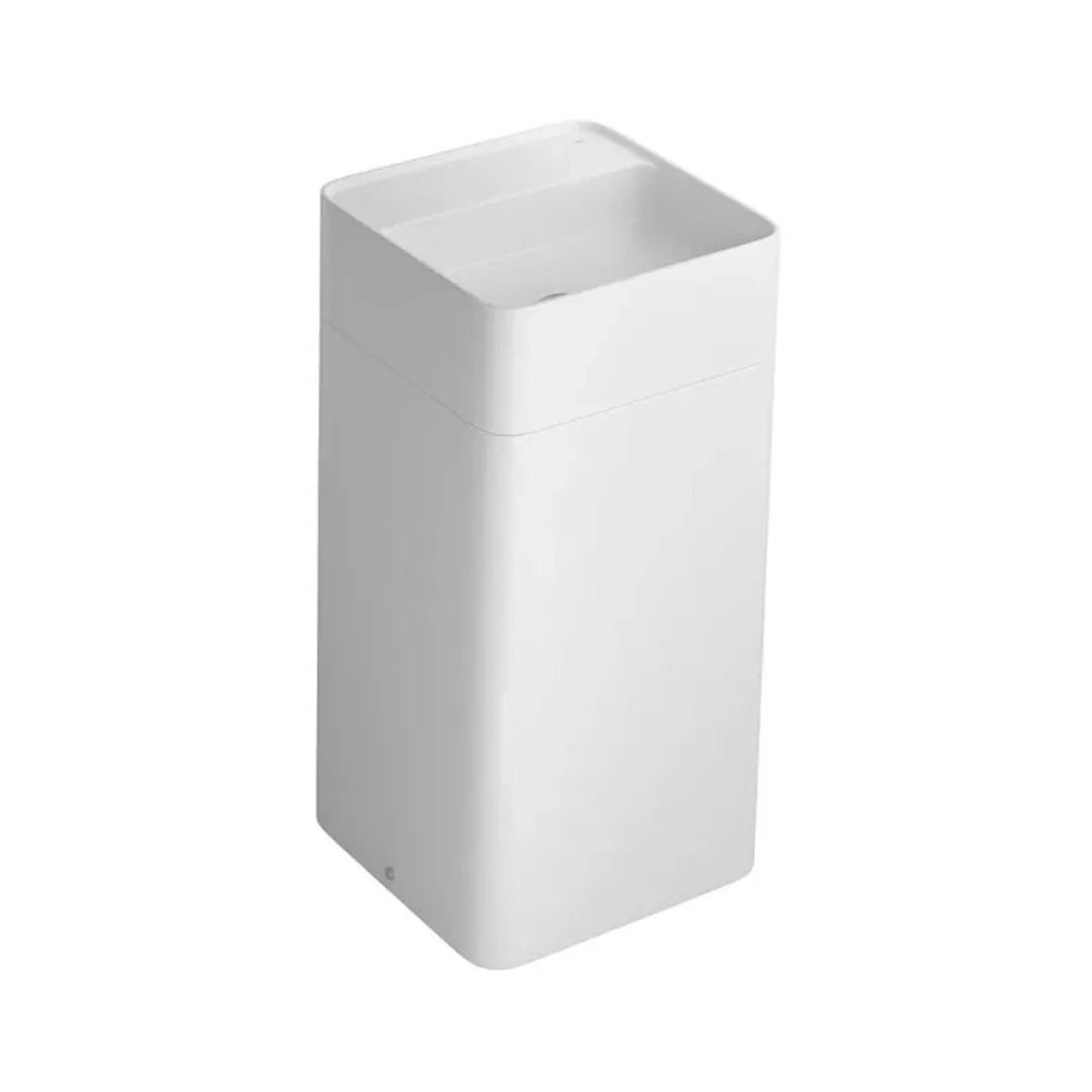 Cuba de Apoio com Mesa Quadrada 41x41cm para Banheiro Branca Deca
