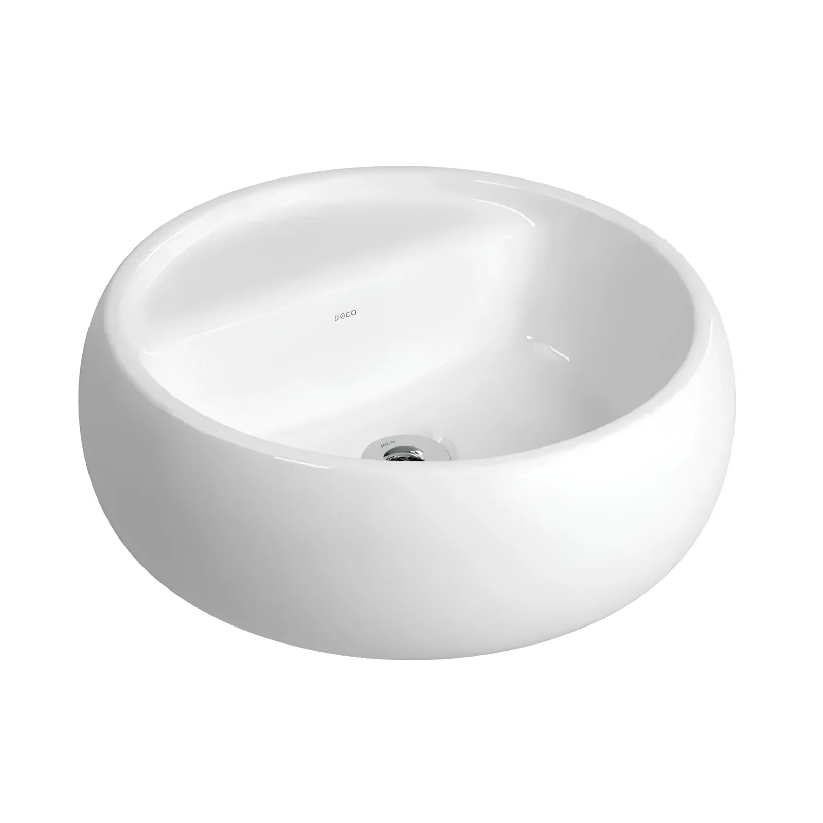 Cuba de Apoio Redonda com Deck 40cm Bold Branco Deca
