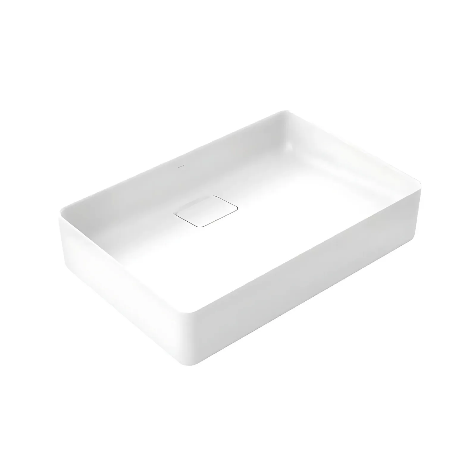 Cuba de Apoio Retangular 60x40cm para Banheiro Branco (White) Docol Flow