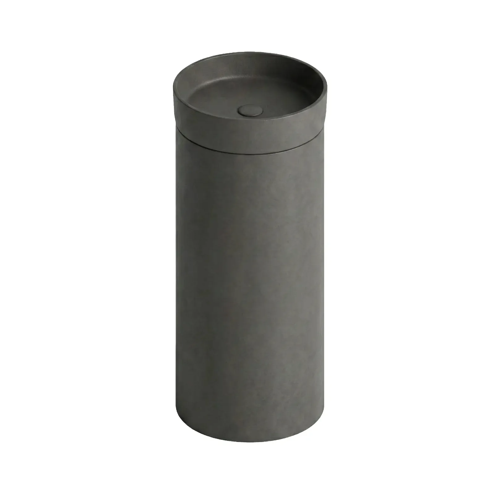 Cuba de Piso Redonda Dark Concrete Doka GeoStone
