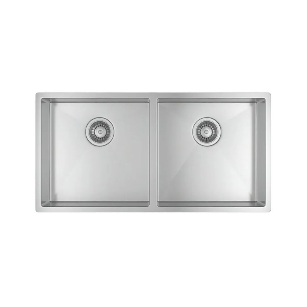 Cuba Retangular Dupla Para Cozinha Inox 80x40 Deca Suprema