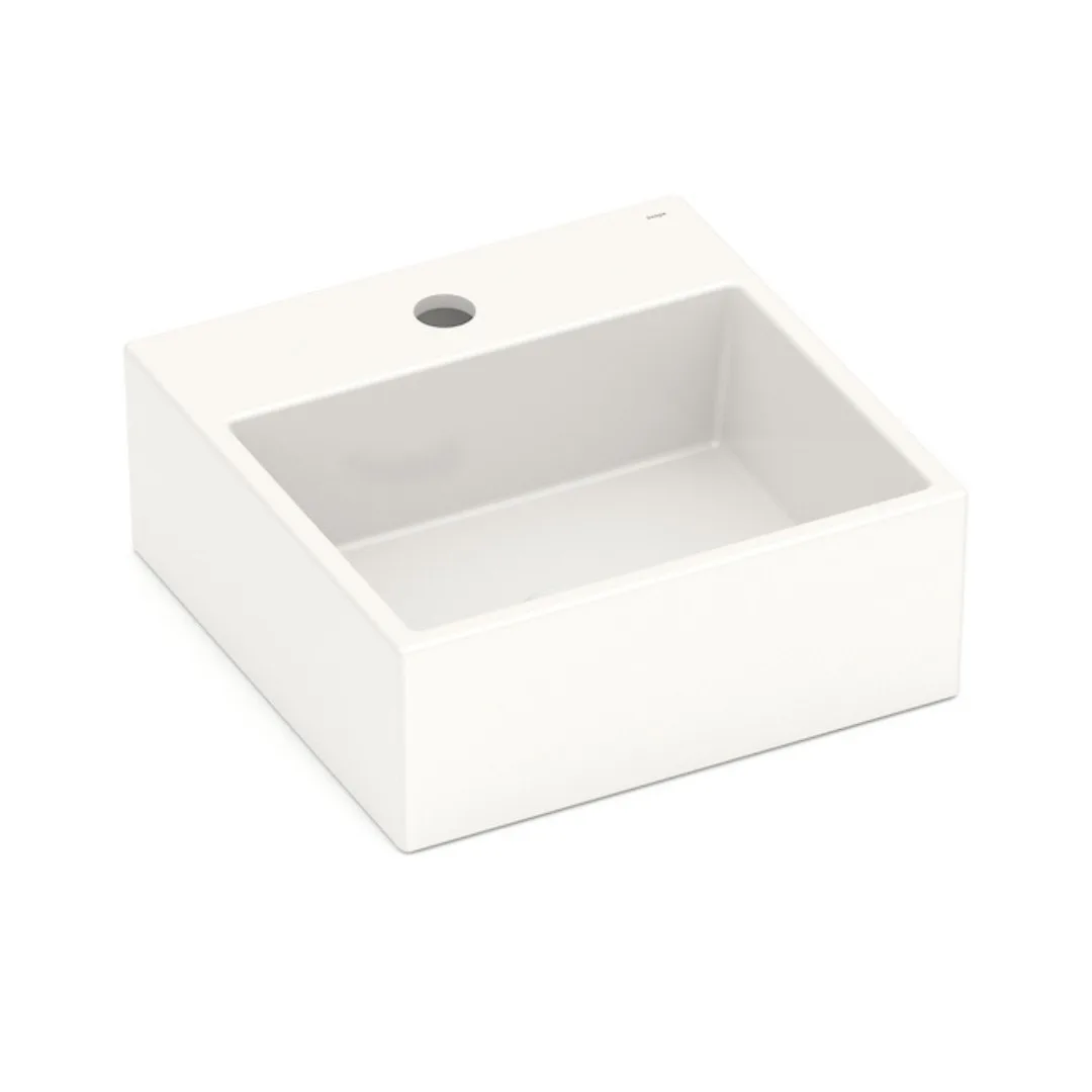 Cuba de Apoio com Mesa Quadrada 35x35cm para Banheiro Bege Roca Loft