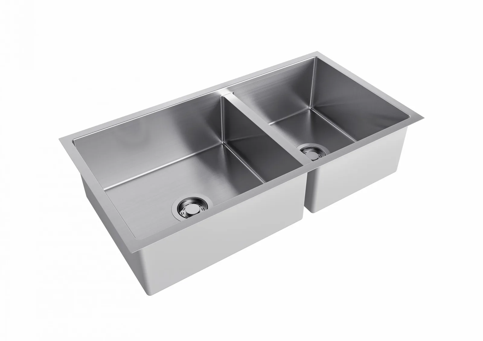 Cuba Inox Dupla 85x45cm com Válvula DeBacco Quadratino