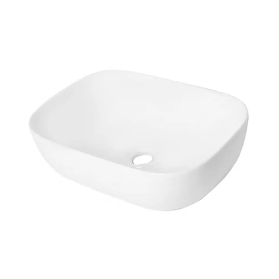 Cuba de Apoio Retangular 46x32cm para Banheiro Branca Lexxa Bagno
