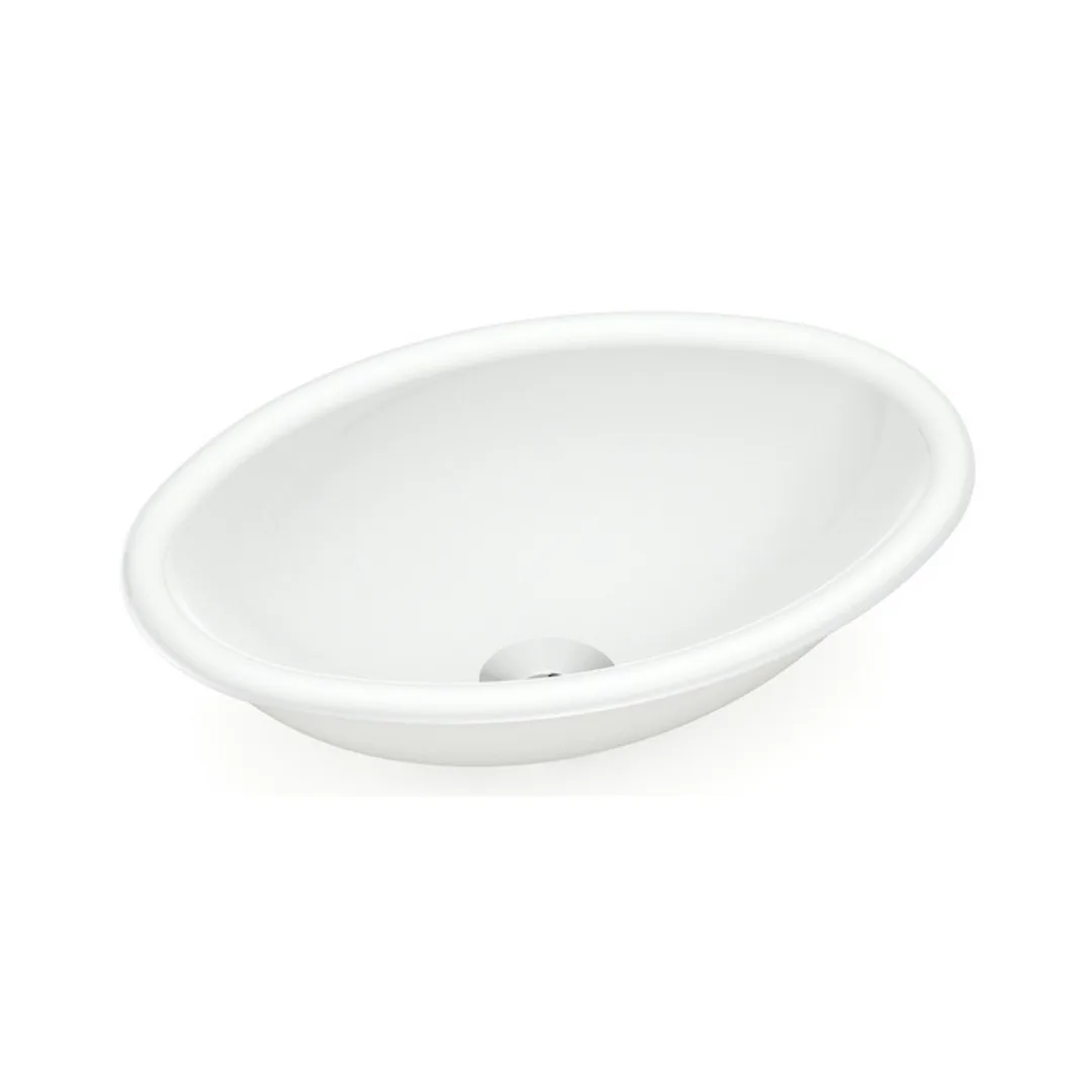 Cuba de Sobrepor Oval 44x32cm para Banheiro Branca Roca