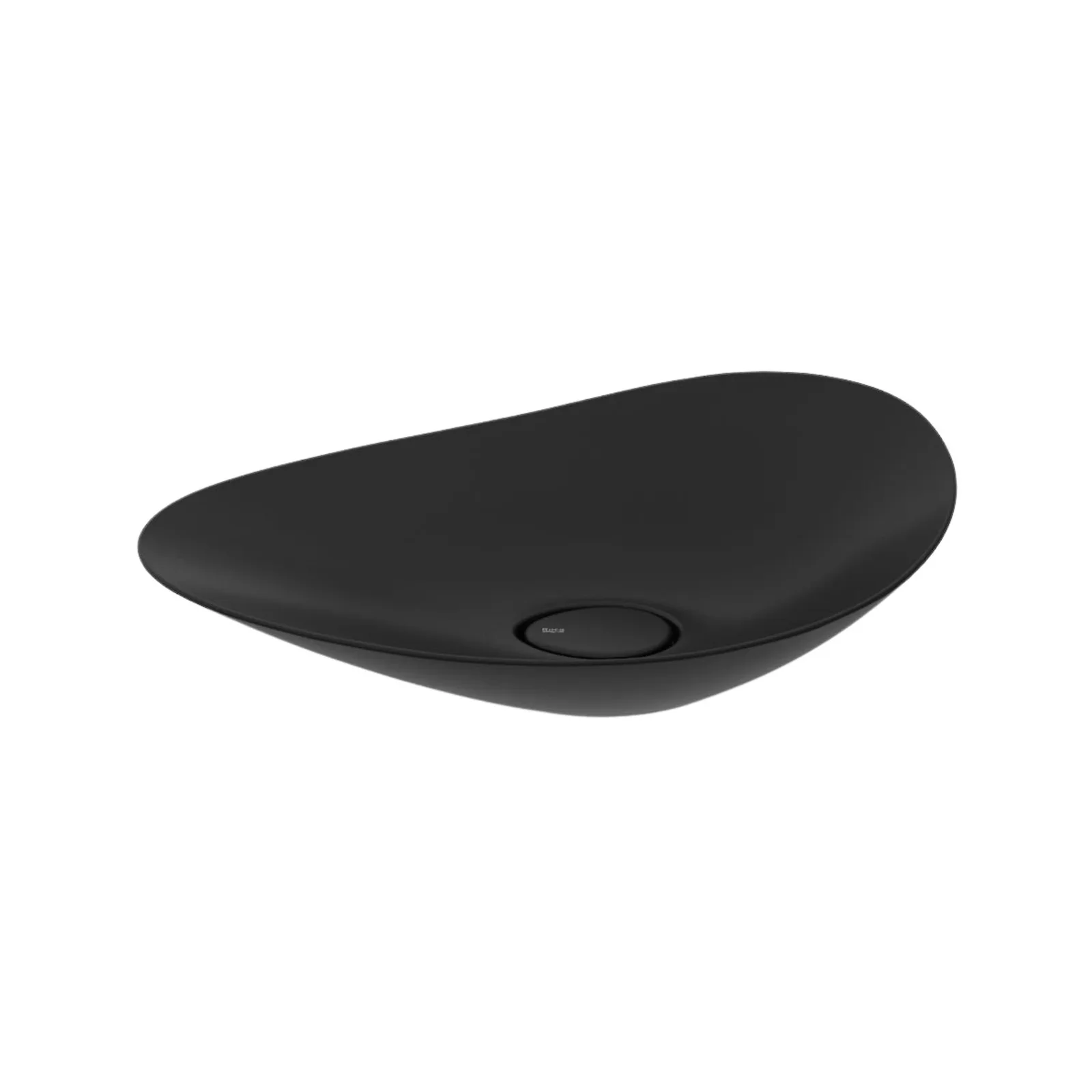Cuba de Apoio Oval 62x38,5cm para Banheiro Matte Black Roca Ruy Ohtake
