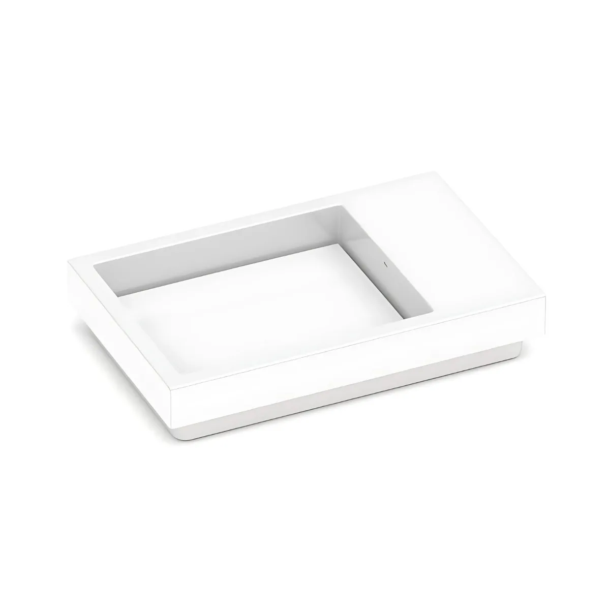 Cuba de Sobrepor com Mesa Retangular 60x38cm para Banheiro Branca Roca Horizon