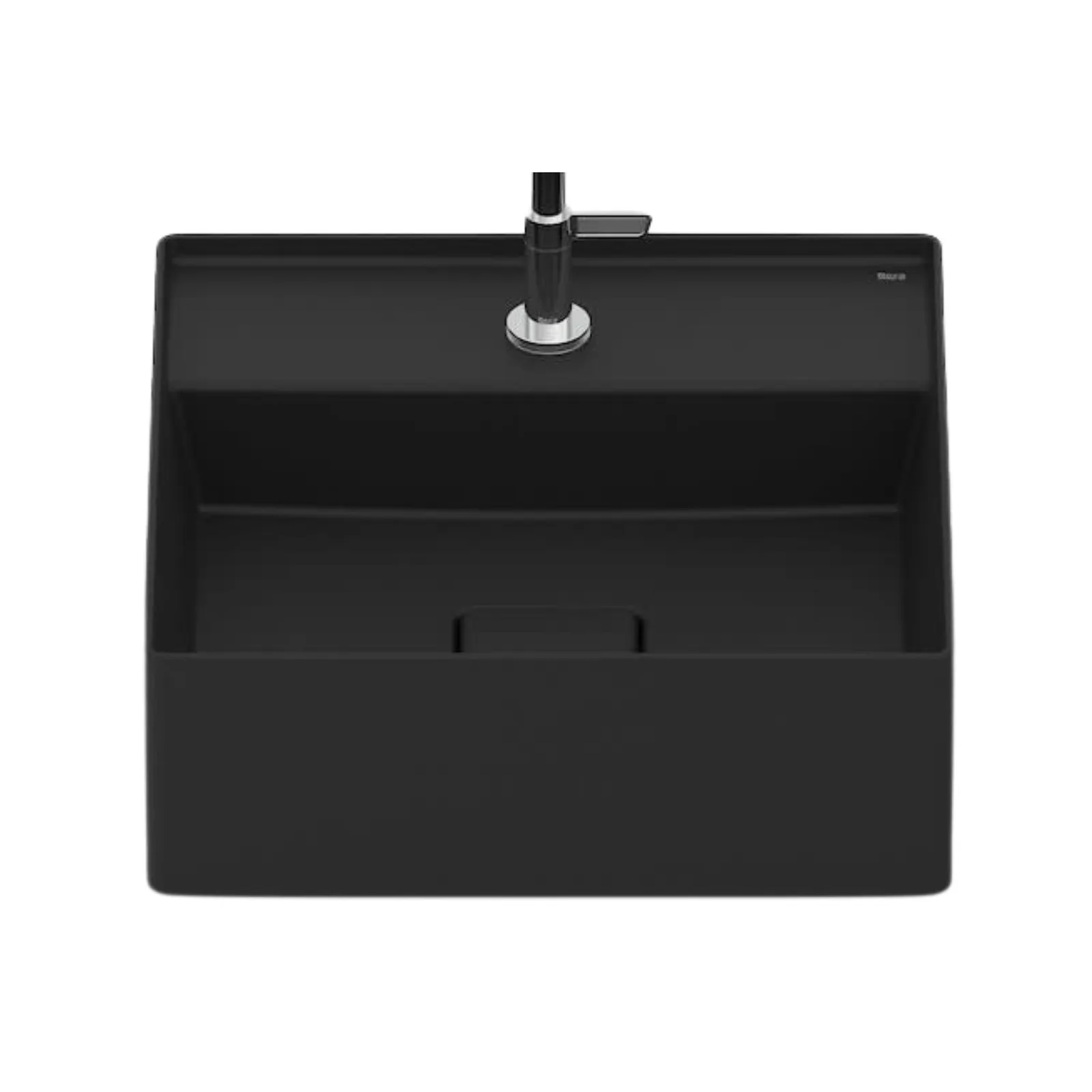 Cuba de Apoio Quadrada 35x35cm para Banheiro Matte Black Roca Terra