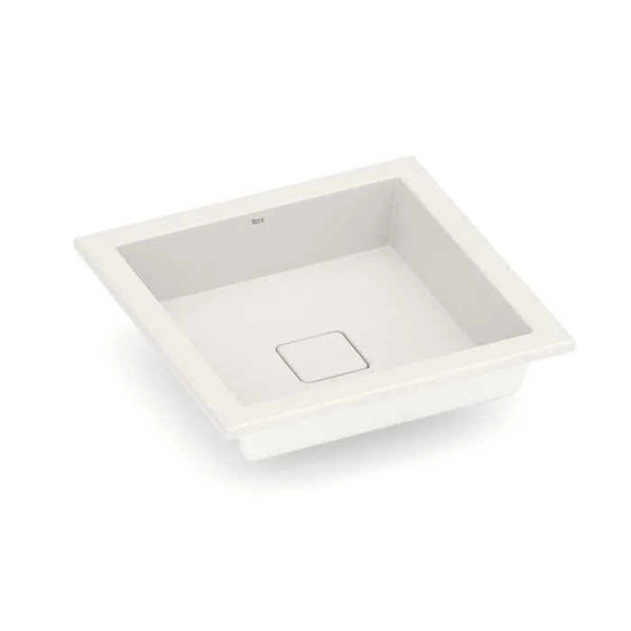 Cuba de Sobrepor Quadrada 41x41cm para Banheiro Beige Roca Terra