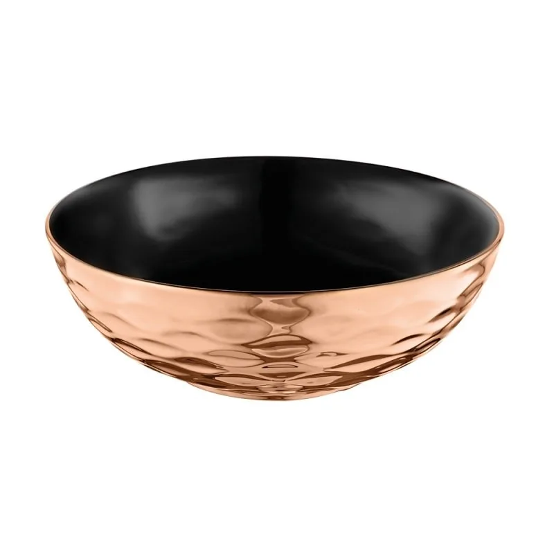 Cuba Rubinettos Porcelana Preto por dentro e Rosé Gold por fora 33x14