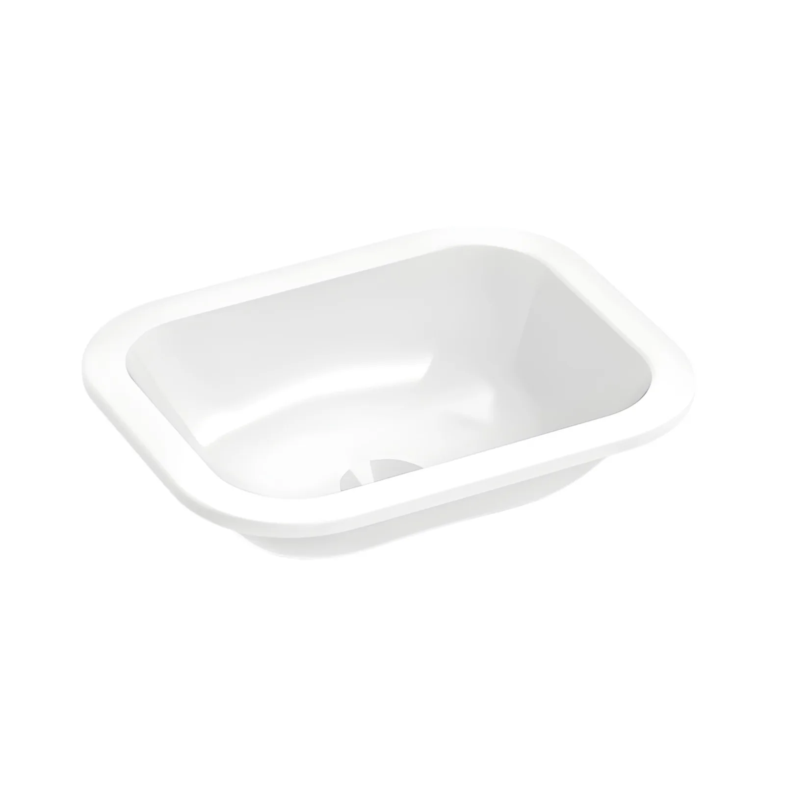 Cuba de Sobrepor Retangular 39x31cm para Banheiro Branca Roca