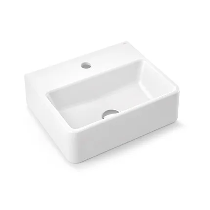 Cuba com Mesa Retangular 40x33cm para Banheiro Branca Docol