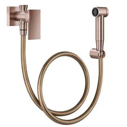 Ducha Docol New Edge Cobre Escovado Manual com Registro e Derivação