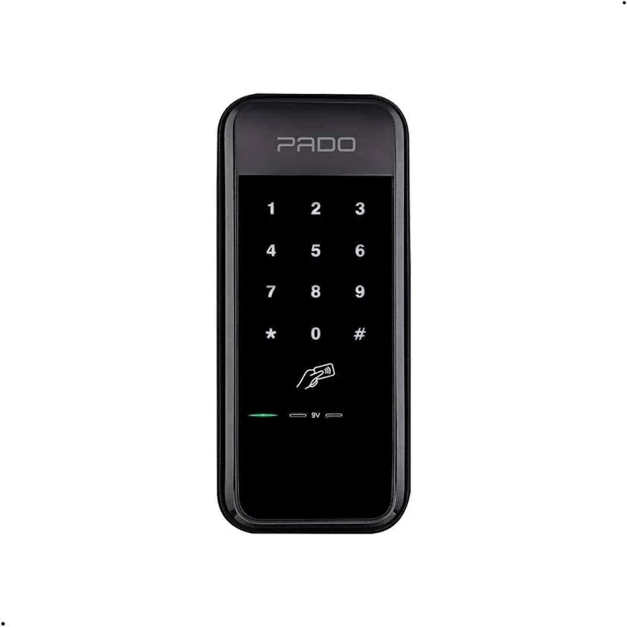 Fechadura Digital Sobreposta Com Cartão Preto Pado Fds-50ep