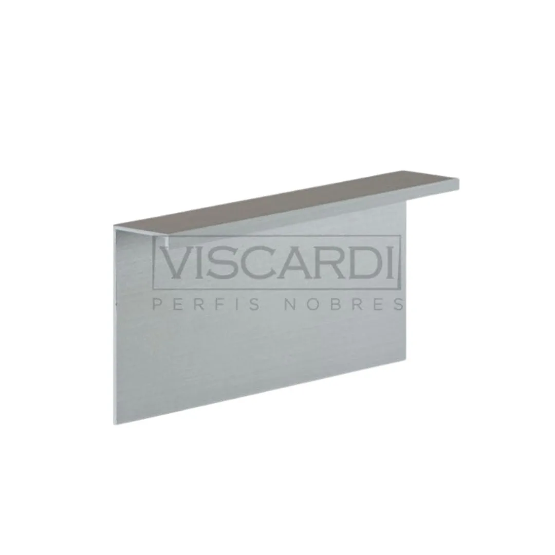 Filete Alumínio Pintado 3m 2x5 Viscardi Capri Matte Rodapé