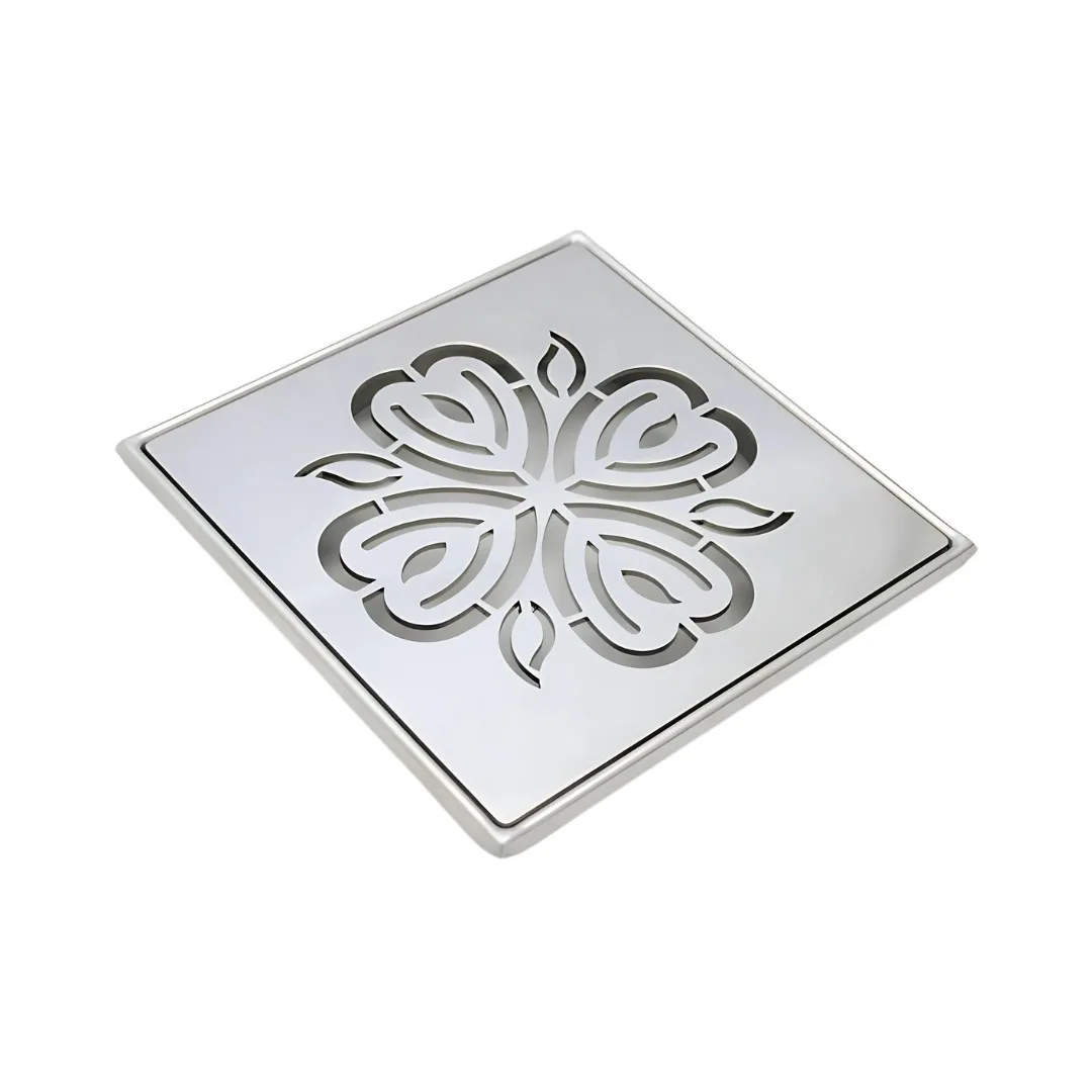 Grelha Flor Invinox 9,4x9,4 Inox sem Base