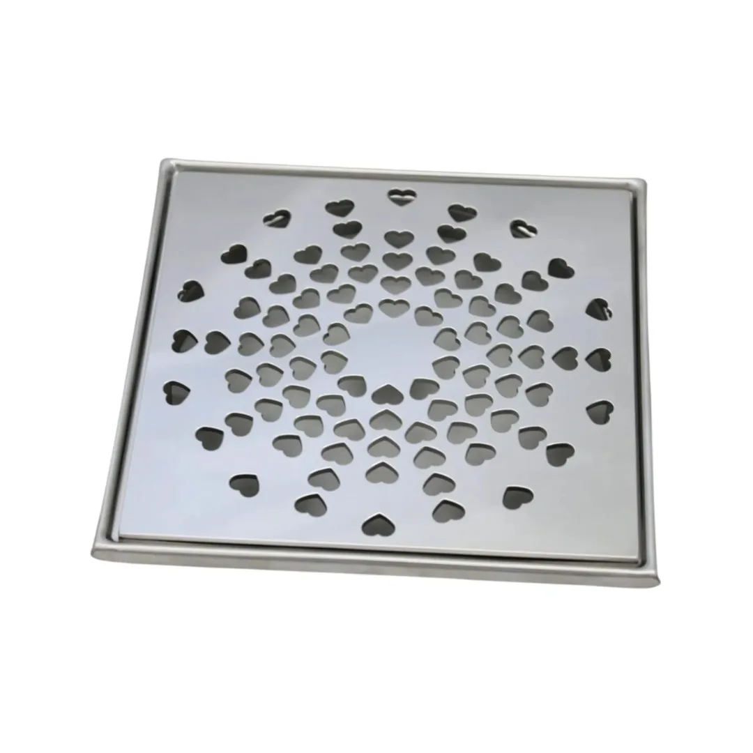 Grelha Coração Invinox 9,4x9,4 Inox sem Base