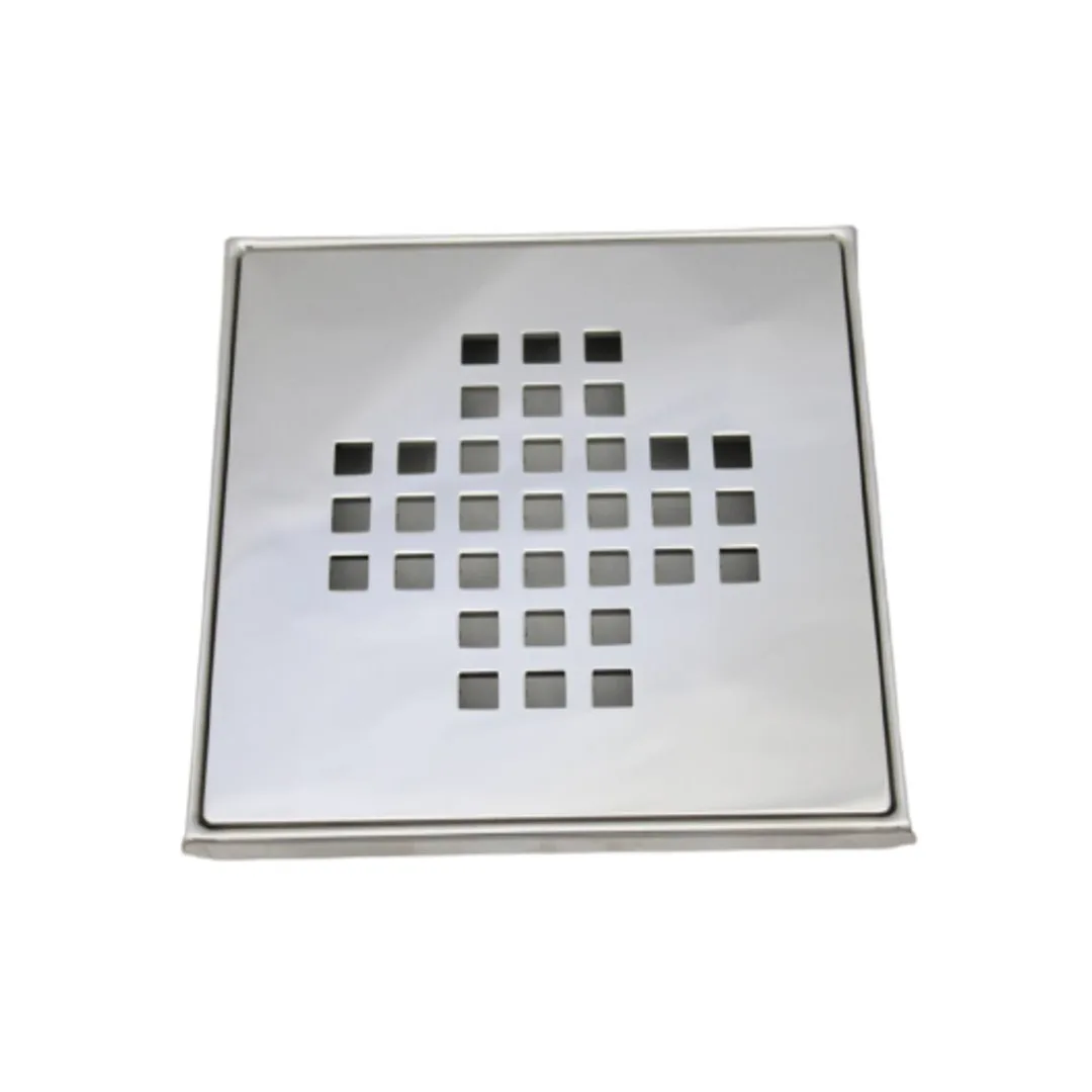 Grelha Invinox 9,4x9,4 Inox 4016/1 Quadrado Central S/Base