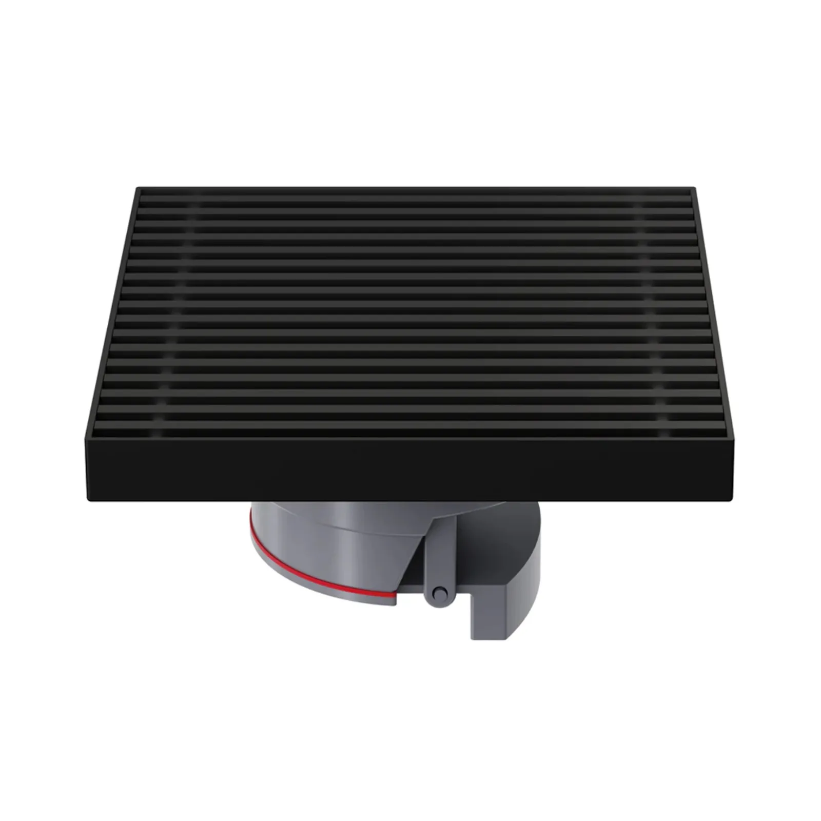 Grelha e Porta Grelha para Ralo 15x15 Black Matte Lexxa Bagno LX21704B