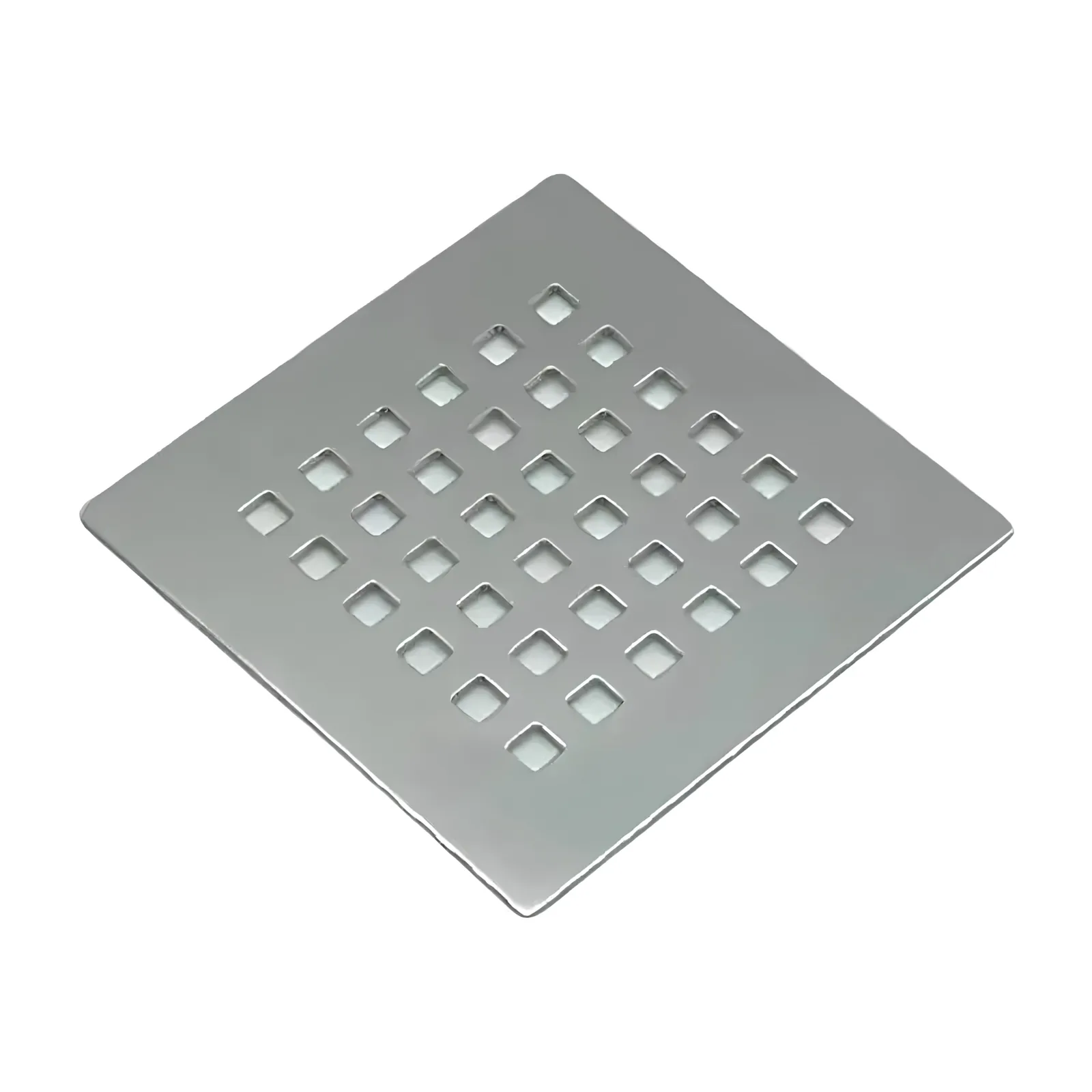 Grelha Reto Quadrado S/Base 9,4x9,4 Inox Invinox 4008/1