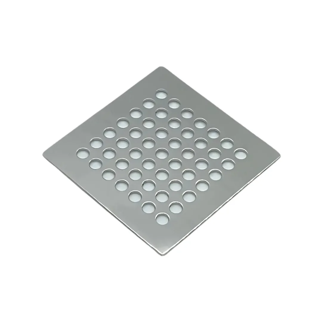 Grelha Redondo Reto Invinox 9,4x9,4 Inox sem Base