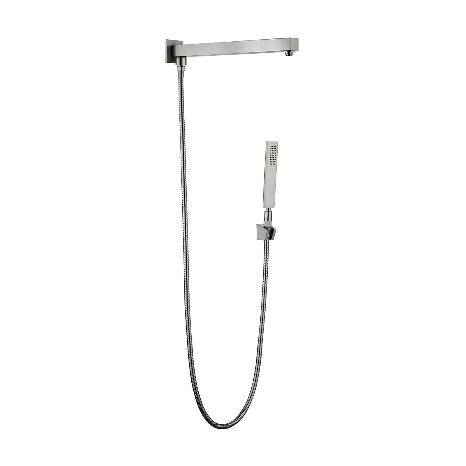 Conjunto Haste de Parede com Desviador Mangueira e Ducha Light Graphite Lexxa Bagno