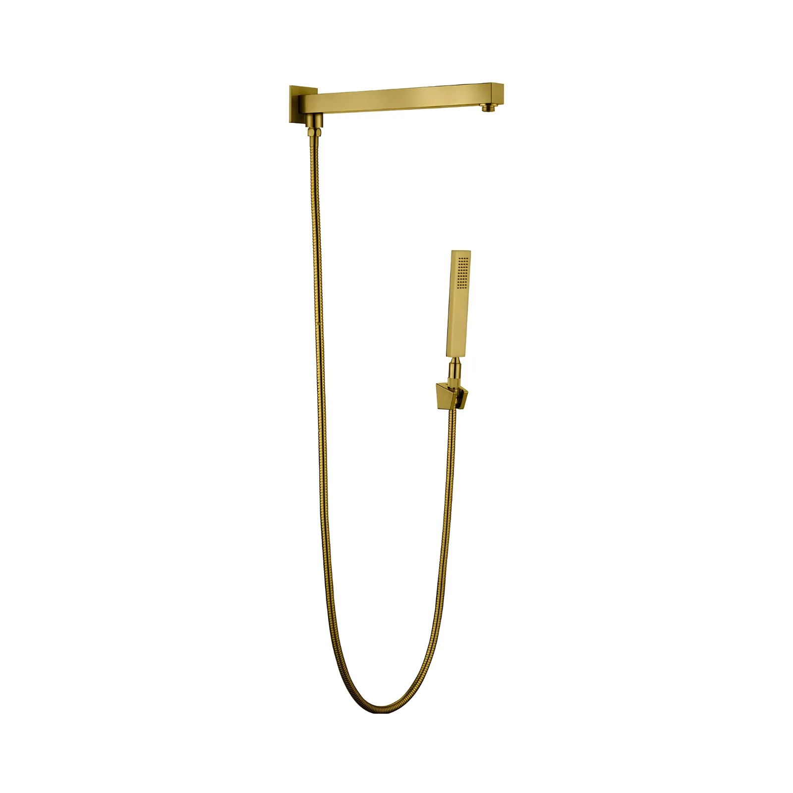 Conjunto Haste de Parede com Desviador e Ducha Ouro Escovado Lexxa Bagno LX21403OE