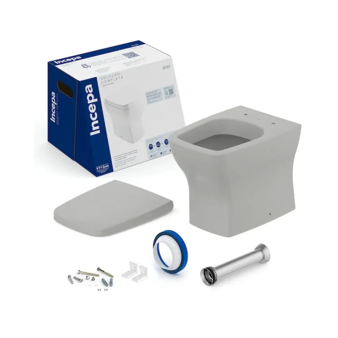 Kit Bacia Convencional e Assento Termofixo Roca Boss Stone