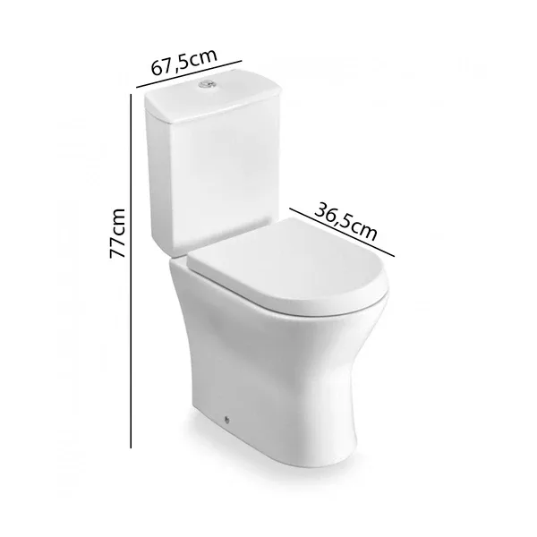 Kit de Louça Roca Nexo C/cx Acoplada Branco (pp)