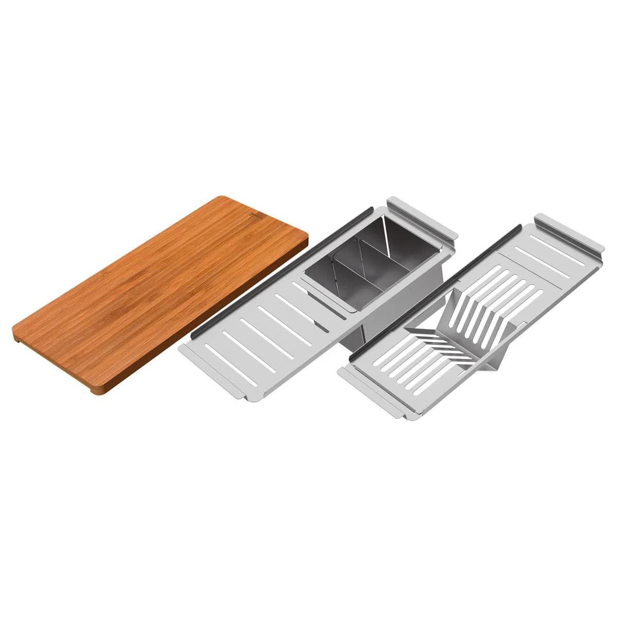 Kit de Acessórios em Aço Inox para Cubas Quadrum Tramontina Design Collection