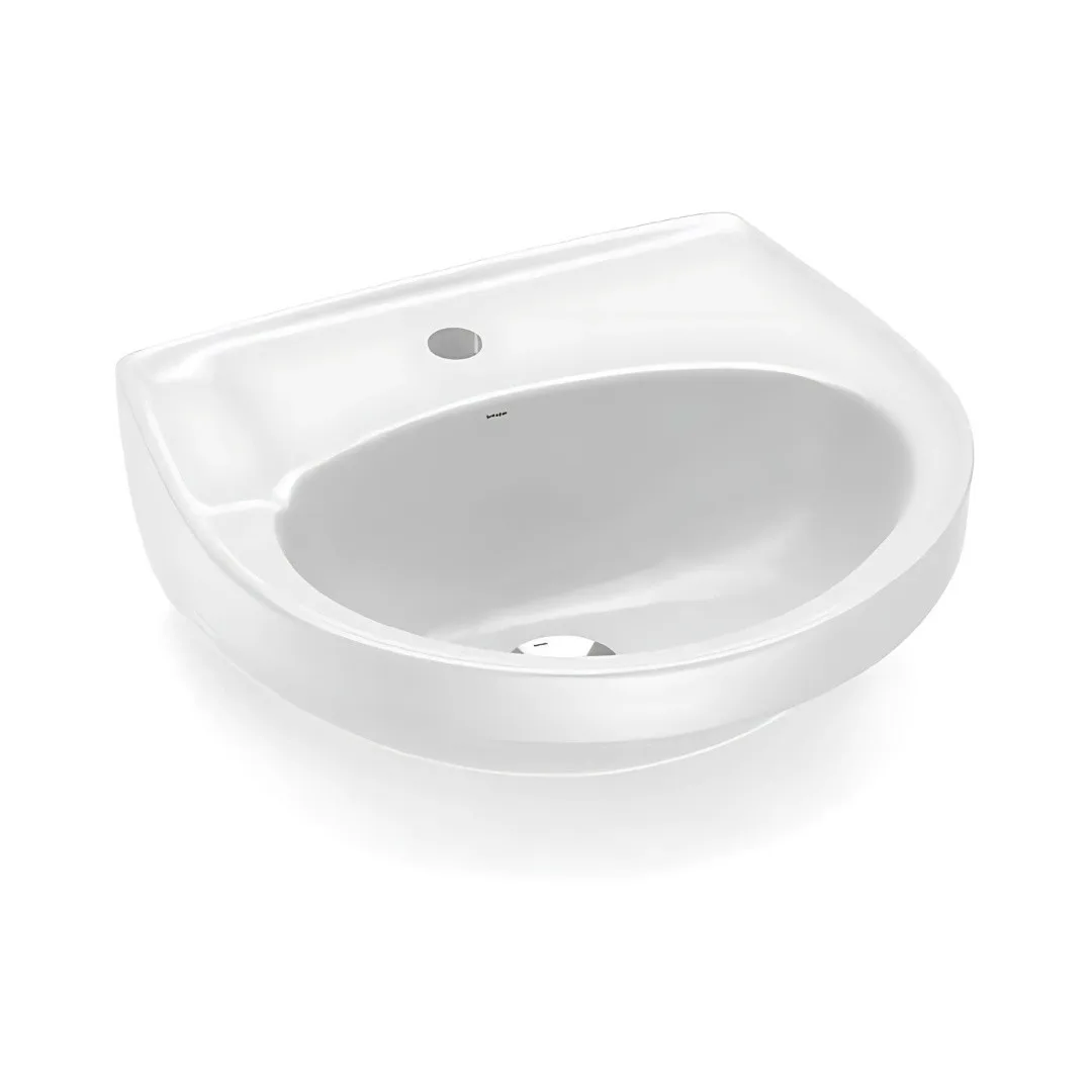 Lavatório sem Ladrão para Coluna 470x425mm Roca Zip Branco
