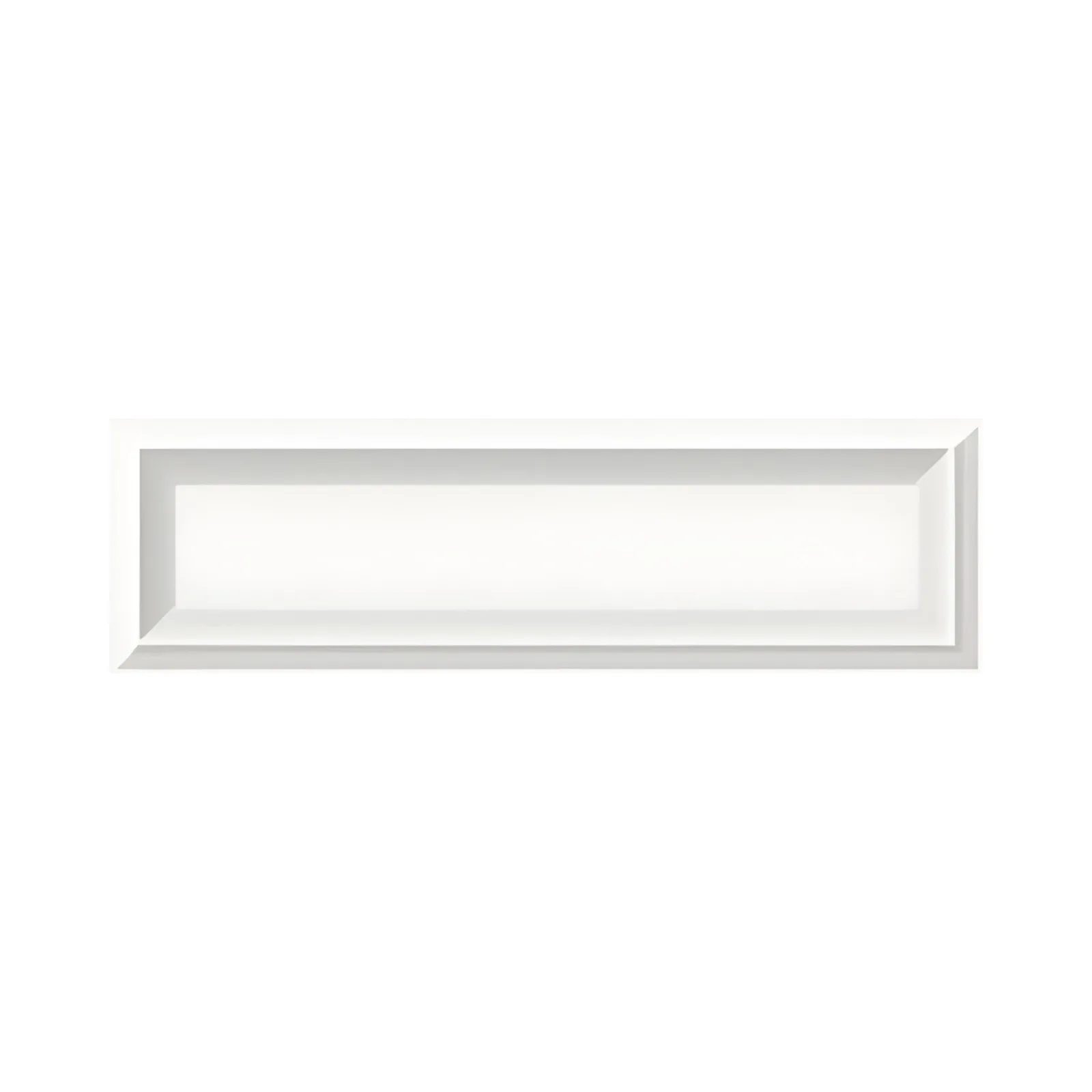 Listello Branco Brilhante 8x25 Ceusa Invertido