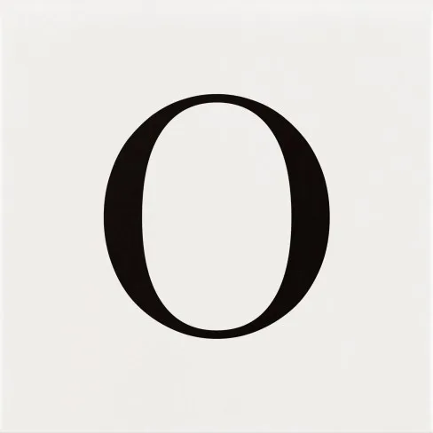 Listello Decortiles Letter 19x19 Acetinado - Letra O