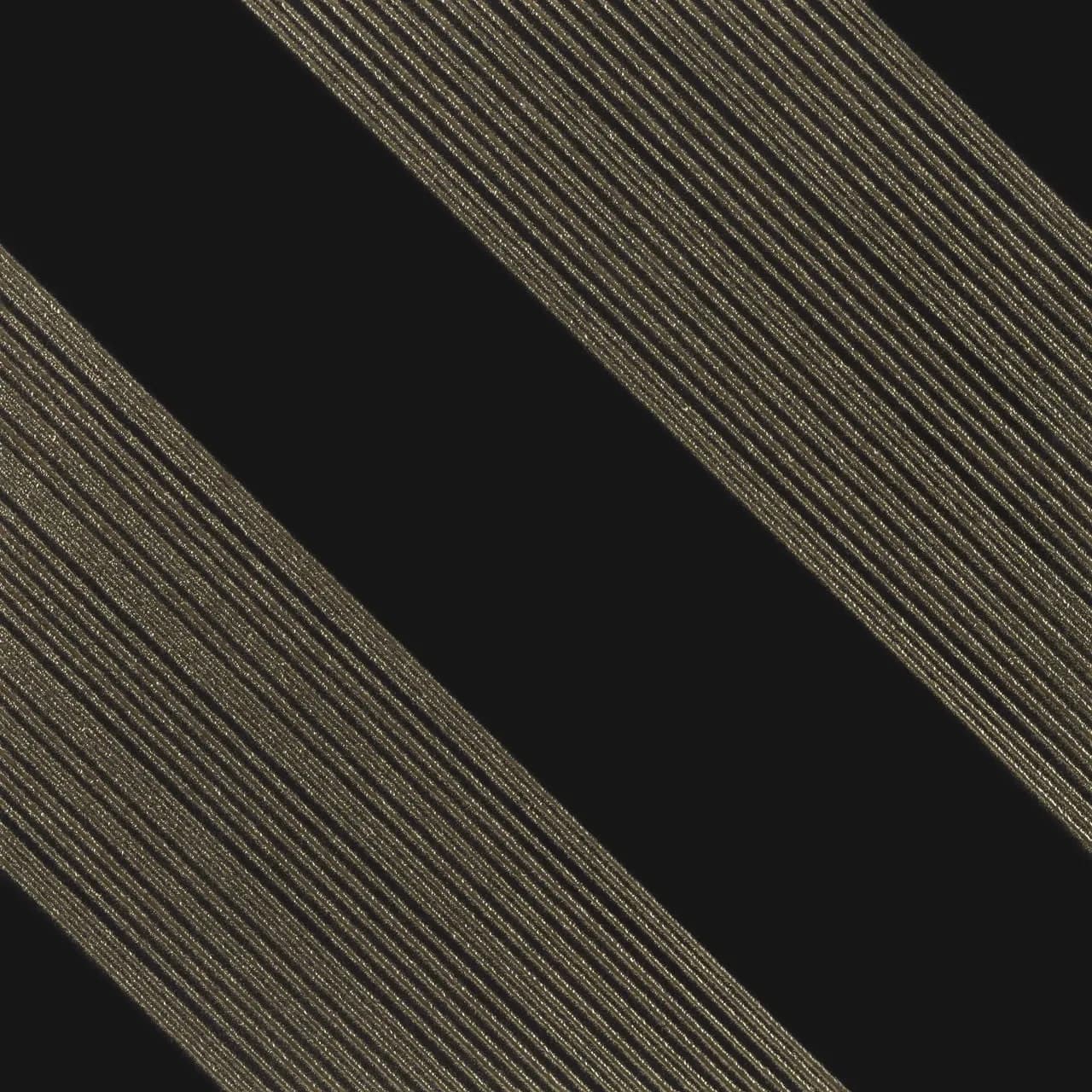 Listello Decortiles Outline 1 Black Gold