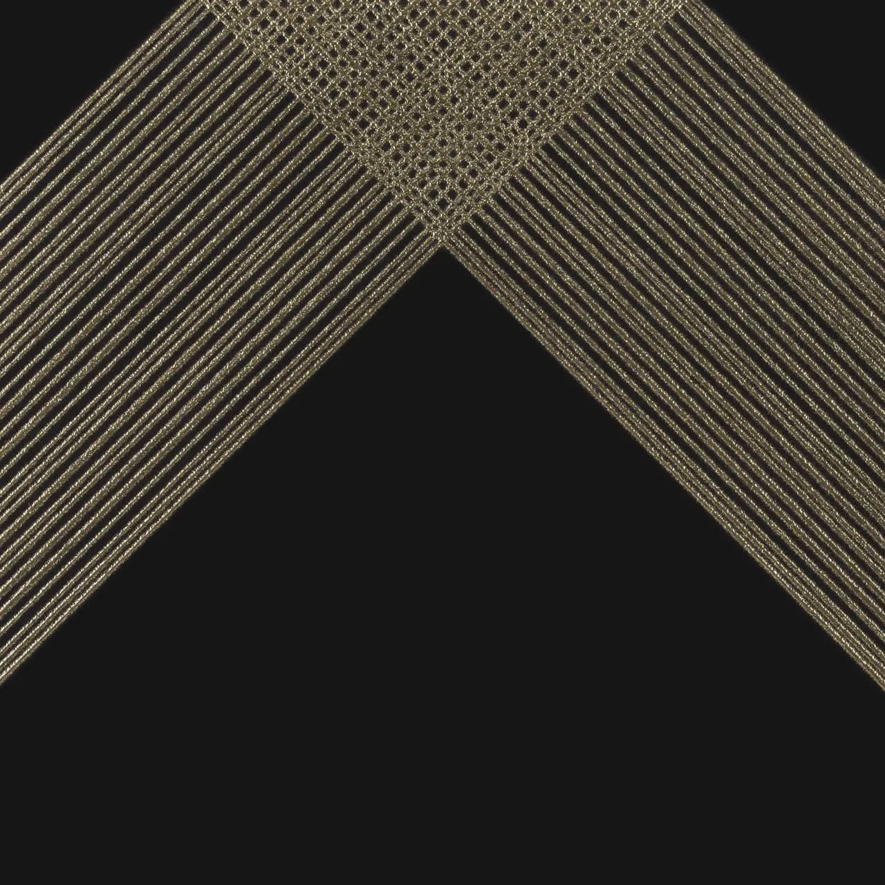 Listello Decortiles Outline 2 Black Gold Acetinado