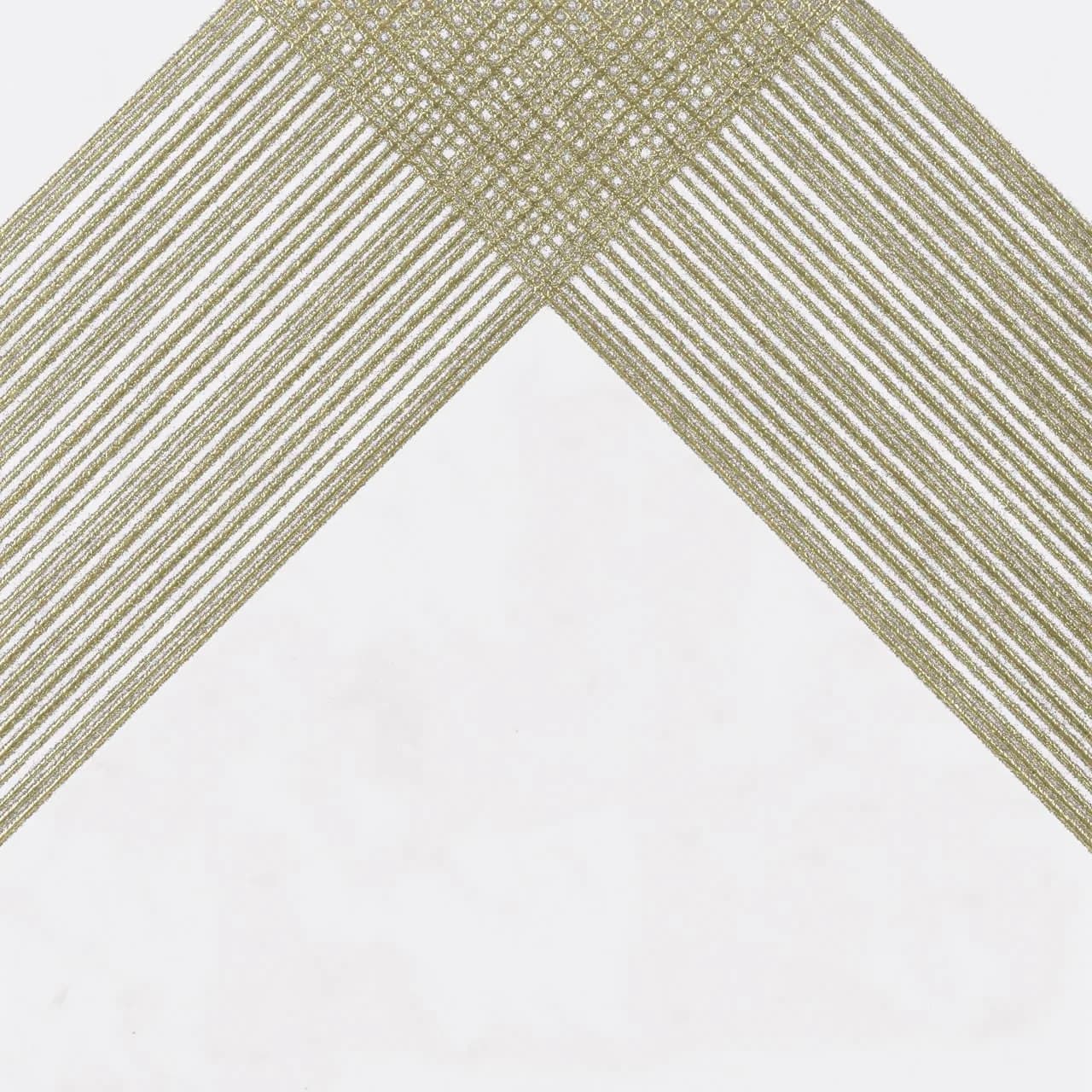 Listello Decortiles Outline 2 White Gold Acetinado