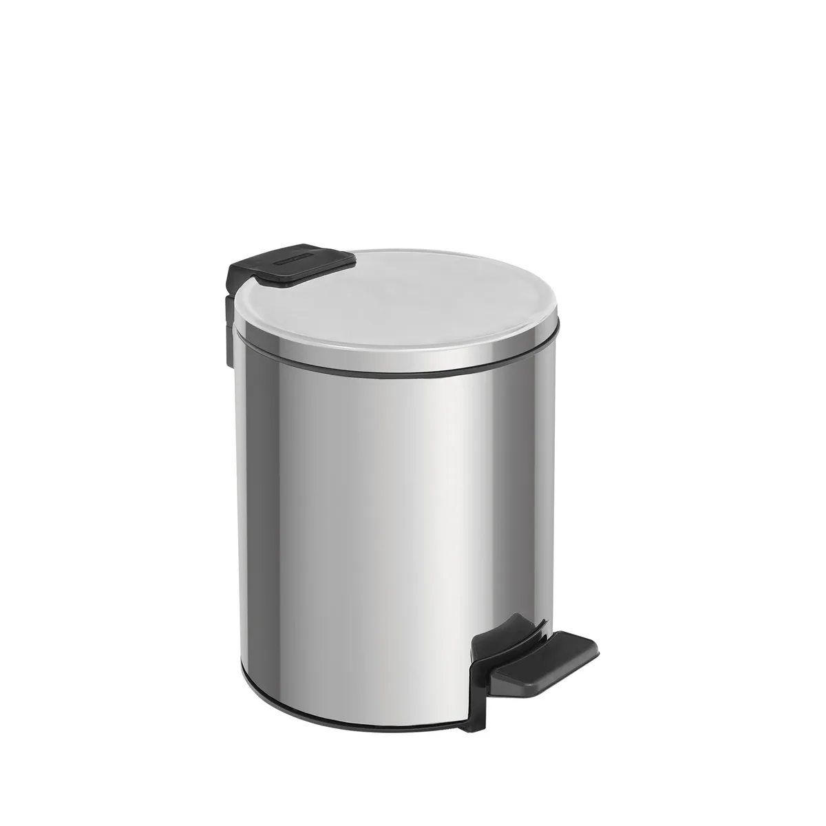 Lixeira com Pedal em Aço Inox com Acabamento Polido e Balde Interno 3 L Tramontina Loop