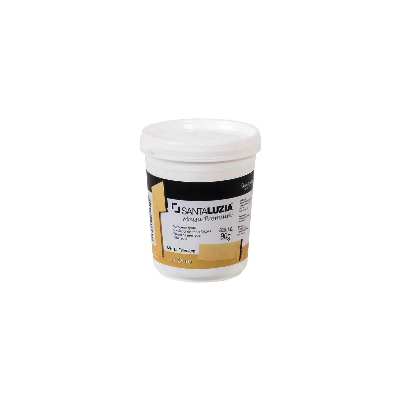 Massa Flex Santa Luzia 90gr para Rodapé Ouro