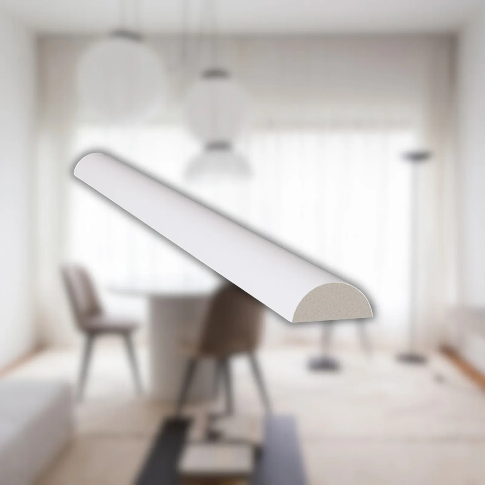 Meia Curva Branco Poliestireno 2,8cm Santa Luzia Multi Linha 599
