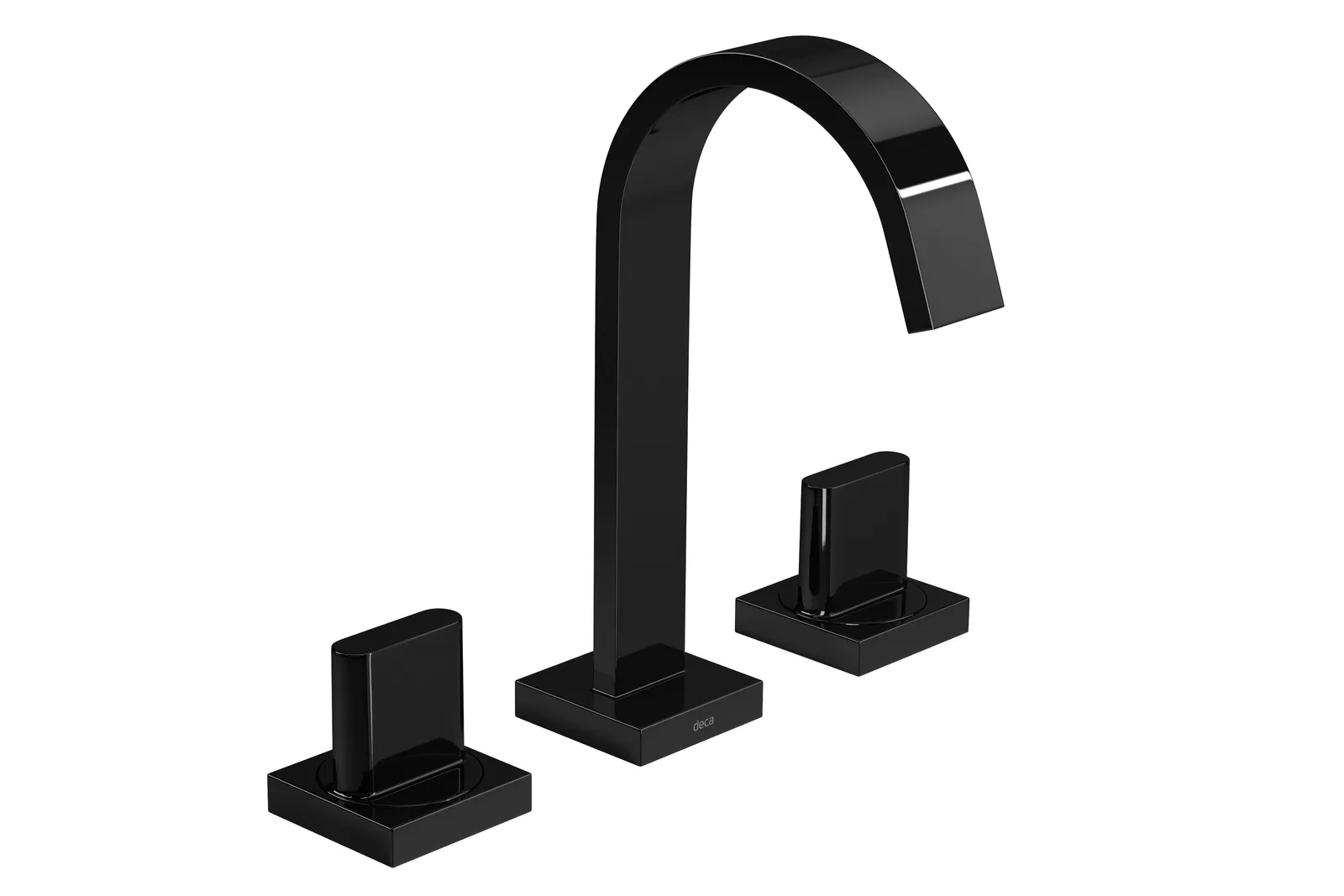 Misturador Deca Polo 33 Black Noir de bancada bica alta para banheiro