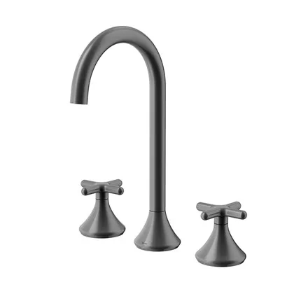 Misturador Docol Liss Grafite Escovado para banheiro Mesa 290