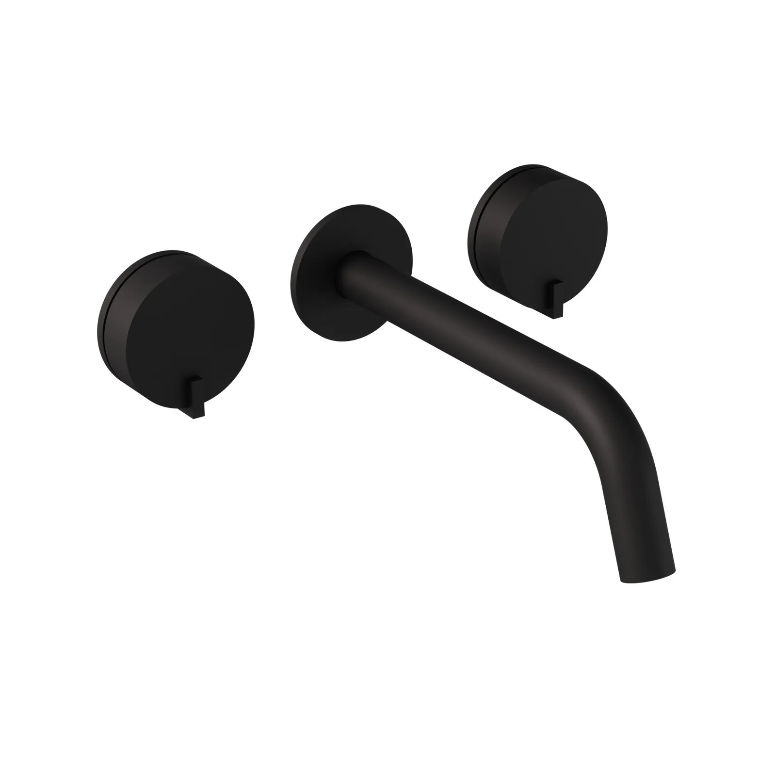Misturador de Parede para Banheiro com Bica 220mm Matt Black Doka Quantum
