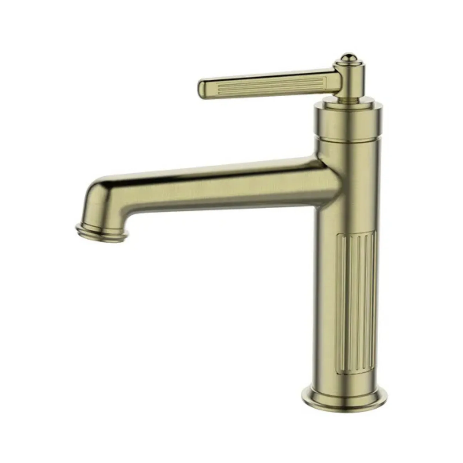 Monocomando Lavatório Para Banheiro Retro Ouro Escovado Lexxa Bagno