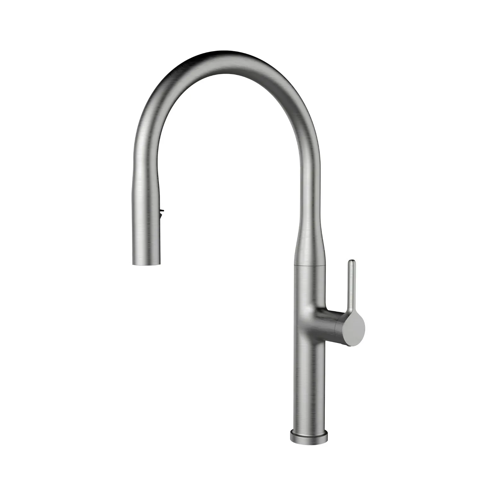Misturador Monocomando Gourmet com Bica Retrátil Aço escovado Lexxa Lx10101NB