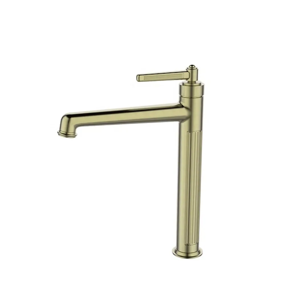 Misturador Monocomando Ouro Escovado De Lavatório Lexxa Bagno Retro LX4612oe