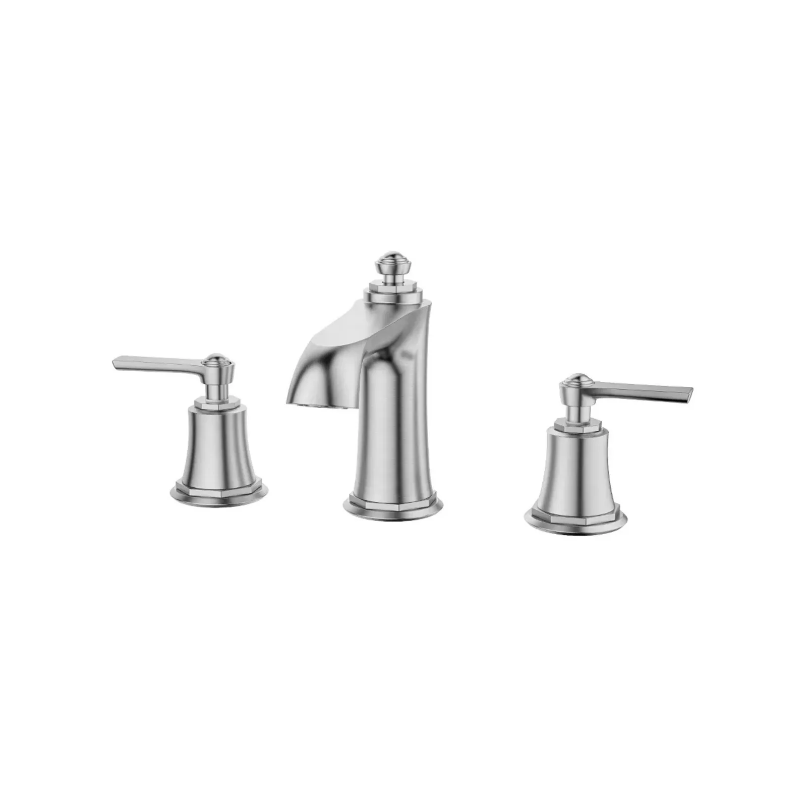 Misturador Quente e Frio para Lavatório Brushed Nickel Doka Ever
