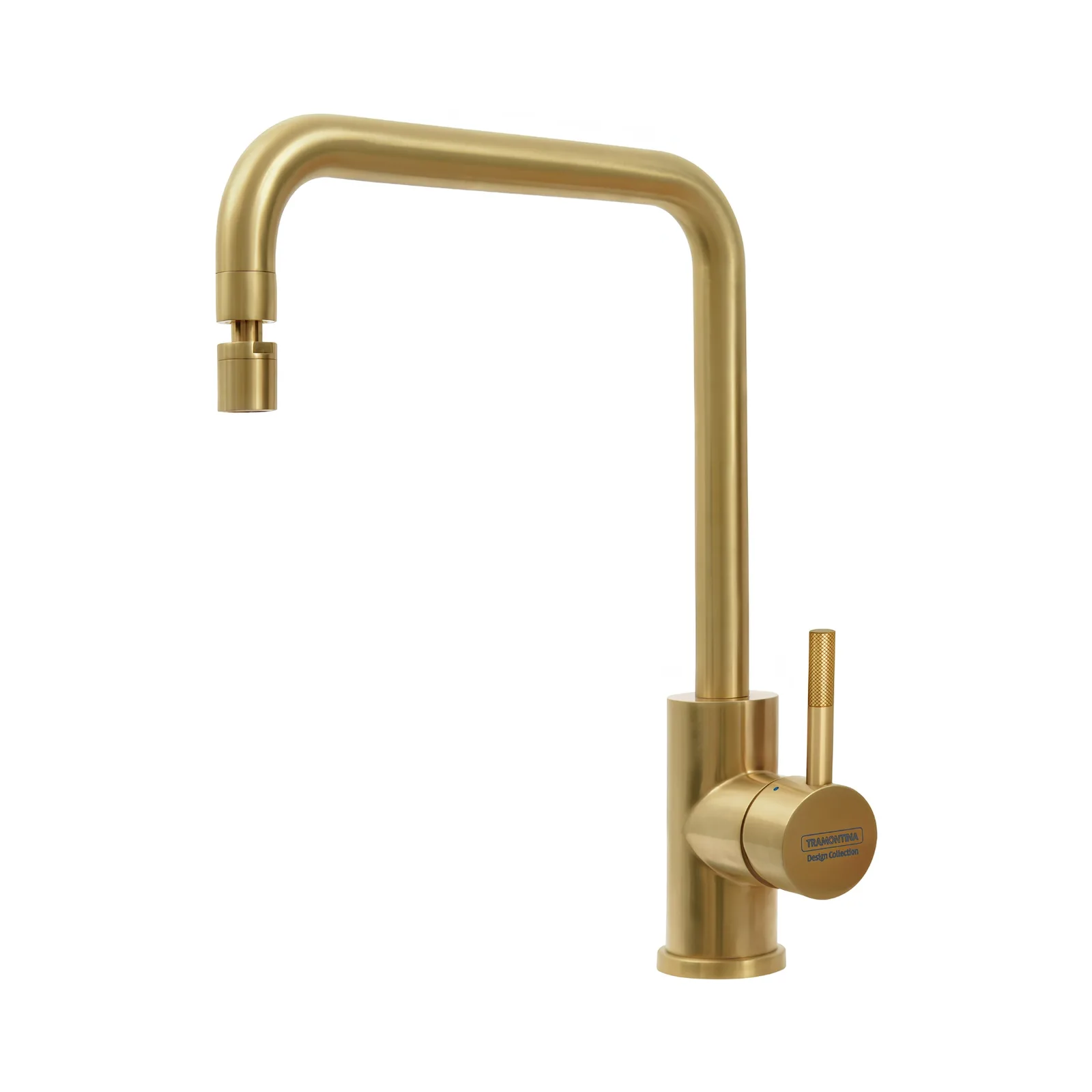 Monocomando Bica Articulada Light Gold em Aço Inox com Revestimento PDV Tramontina Angolare